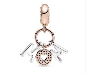 Charm Corazon Diamantado “Mom” - Imagen 2