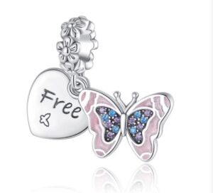 Charm Corazon & Mariposa Libre