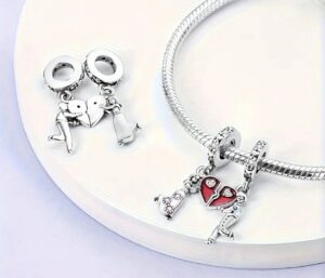 Charm Pareja Corazon Rojo - Imagen 2