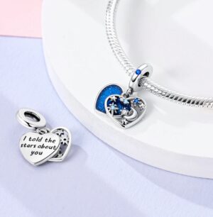 Charm Corazon Cielo Estrellado - Imagen 2