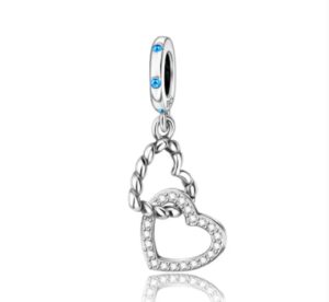 Charm Corazones Lazos De Amor