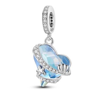 Charm Corazon De Mar Azul