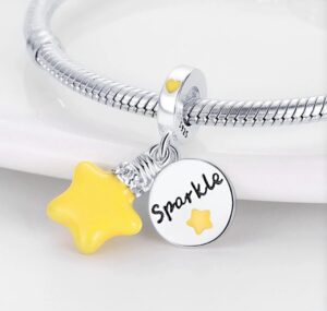 Charm Estrella Sparkle Fluorescente - Imagen 2