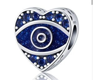 Charm Corazon Con Ojo Turco